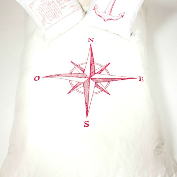ORGANIC COTTON COMPASS  DUVET COVER DOUBLE - Picture 3 of 3